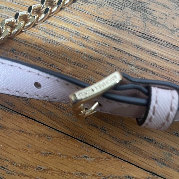 Michael Kors Jet Set Travel Medium Pouchette Crossbody Bag in Powder Blush - Picture 10 of 11